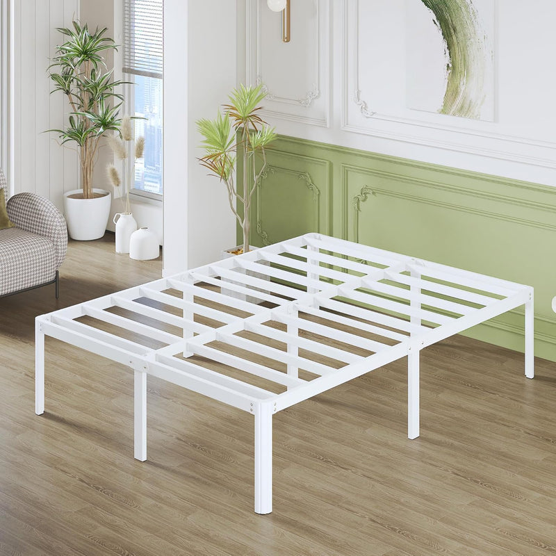 High Bed Frame with Rounded Corners