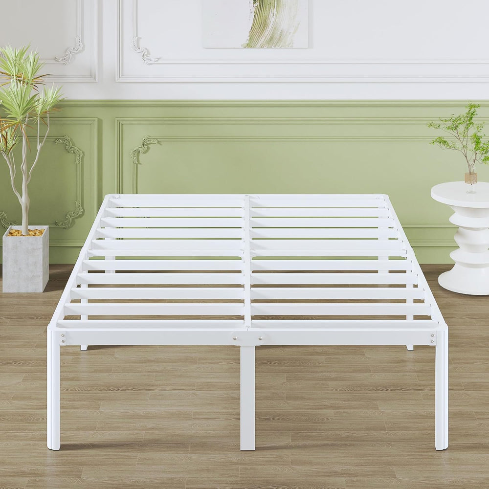 High Bed Frame with Rounded Corners