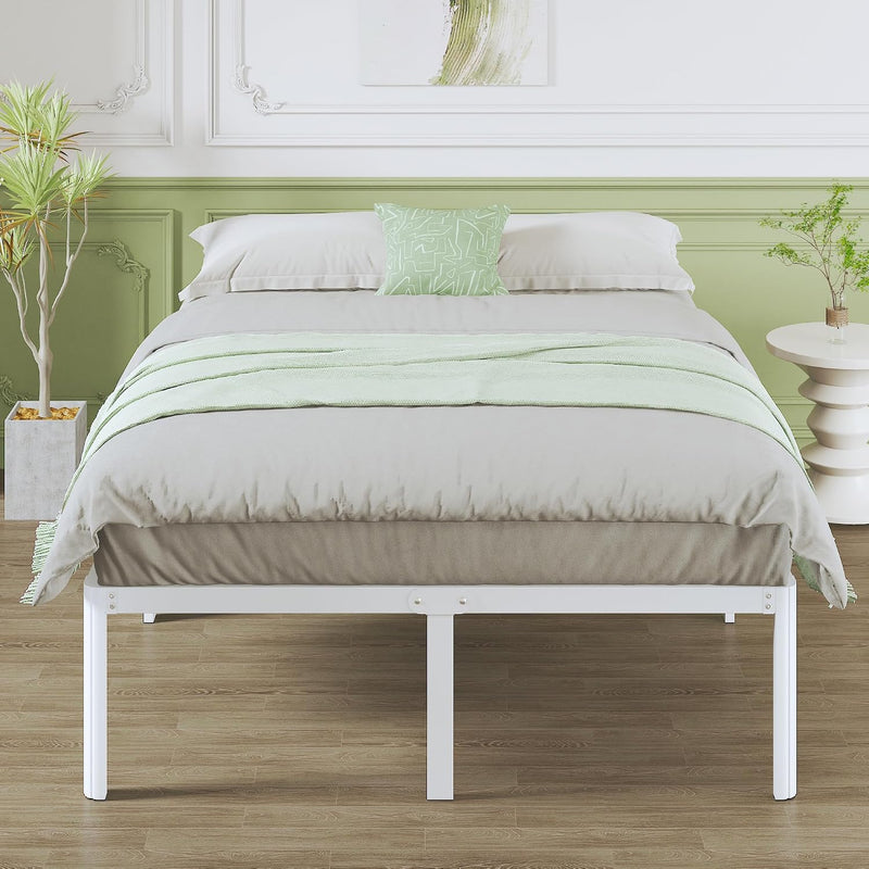 High Bed Frame with Rounded Corners