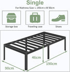High Bed Frames with Rounded Corner Legs