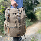 High Capacity Canvas Vintage Backpack for School Hiking