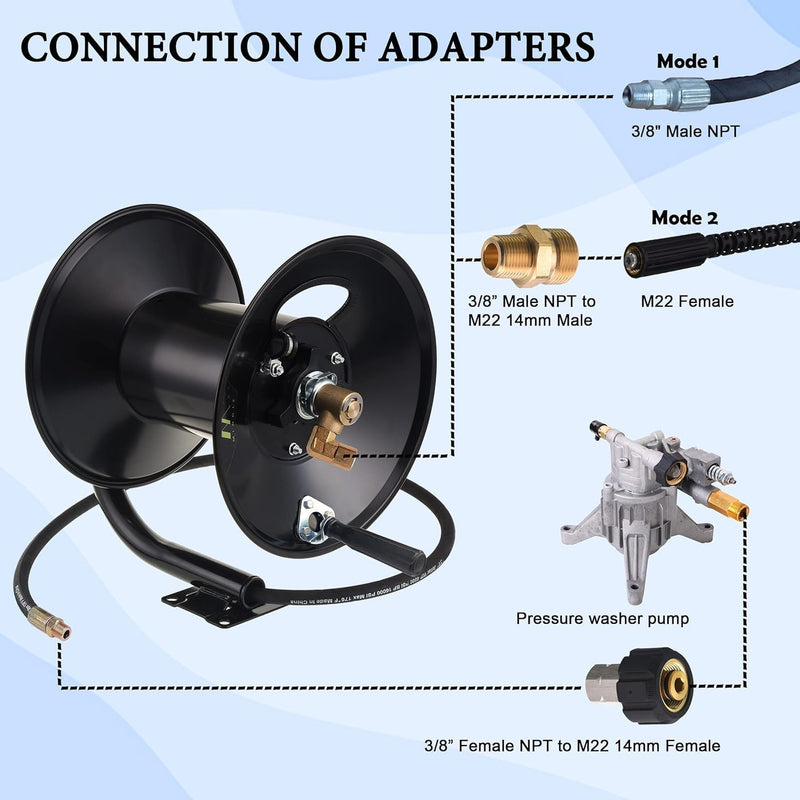 High Pressure Washer Hose Reel