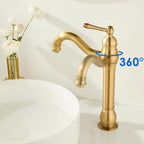 High Rise Basin Mixer Taps Square Monobloc Tap