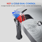 High Rise Basin Mixer Taps Square Monobloc Tap