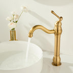 High Rise Basin Mixer Taps Square Monobloc Tap