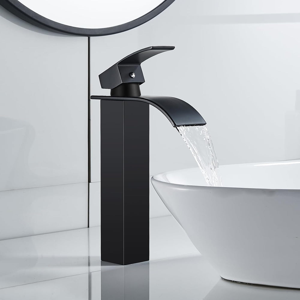 High Rise Basin Mixer Taps Square Monobloc Tap