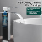 High Rise Basin Mixer Taps Square Monobloc Tap