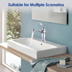 High Rise Basin Mixer Taps Square Monobloc Tap