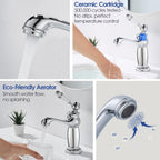 High Rise Basin Mixer Taps Square Monobloc Tap
