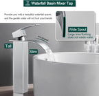 High Rise Basin Mixer Taps Square Monobloc Tap