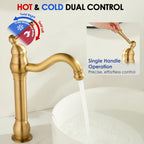 High Rise Basin Mixer Taps Square Monobloc Tap