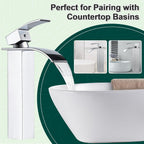 High Rise Basin Mixer Taps Square Monobloc Tap