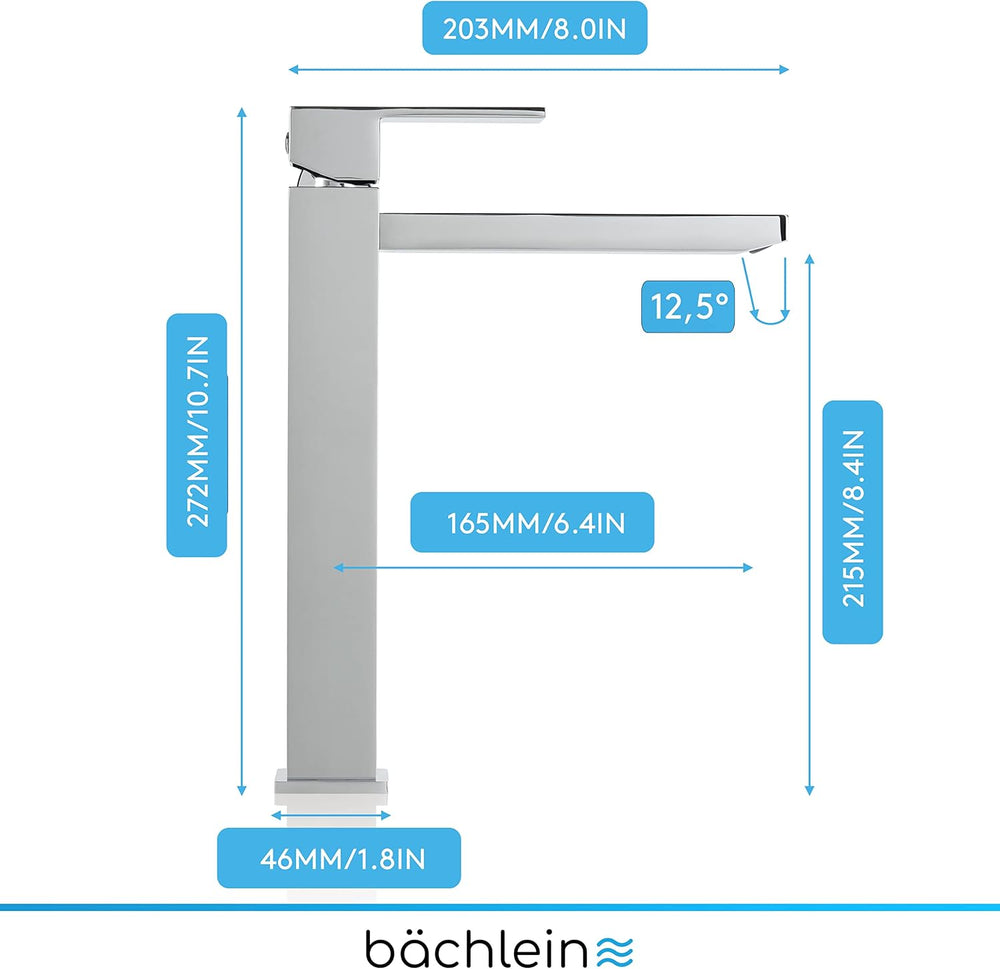 High Tap for the Bathroom in Stream Design