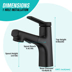 High Wash Basin Mixer Tap for Countertop Washbasin