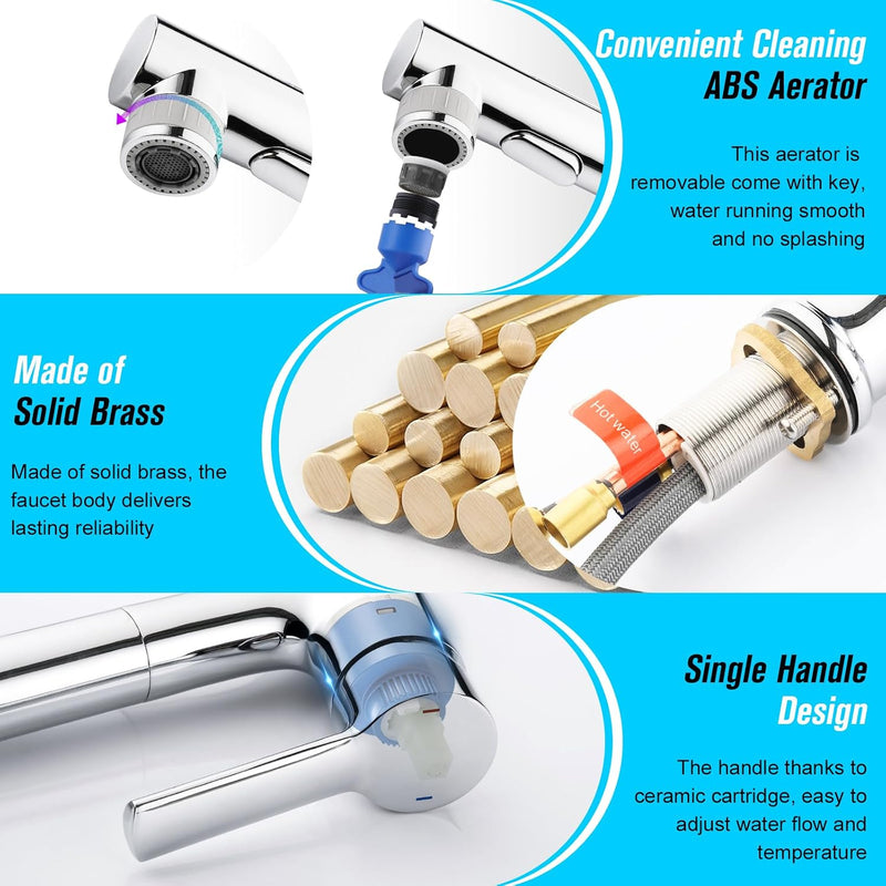 High Wash Basin Mixer Tap for Countertop Washbasin