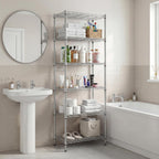 6-Tier Wire Shelving Unit with Wheels
