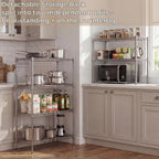6-Tier Wire Shelving Unit with Wheels