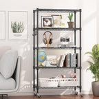6-Tier Wire Shelving Unit with Wheels