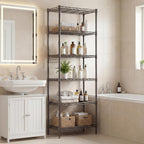 6-Tier Wire Shelving Unit with Wheels