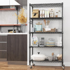 6-Tier Wire Shelving Unit with Wheels