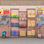 6-Tier Wire Shelving Unit with Wheels