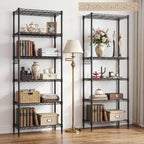 6-Tier Wire Shelving Unit with Wheels