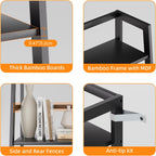 Ladder Shelf 4 Tier Bookshelf Freestanding Bathroom Storage