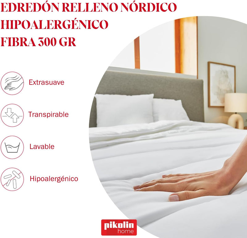 Home Autumn-Winter Duvet 300 G Ecolofil Fibre Feel
