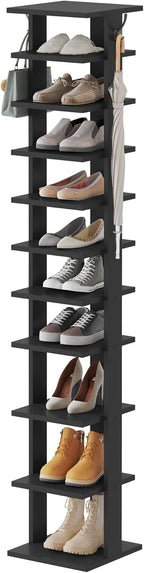 Home Bi 8-Tier Narrow Shoe Rack Corner Tower