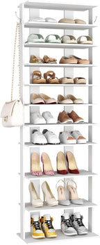 Home Bi 8-Tier Narrow Shoe Rack Corner Tower