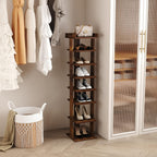 Home Bi 8-Tier Narrow Shoe Rack Corner Tower