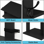 Home Bi 8-Tier Narrow Shoe Rack Corner Tower
