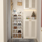 Home Bi 8-Tier Narrow Shoe Rack Corner Tower