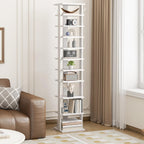 Home Bi 8-Tier Narrow Shoe Rack Corner Tower