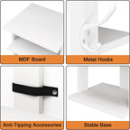 Home Bi 8-Tier Narrow Shoe Rack Corner Tower