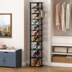 Home Bi 8-Tier Narrow Shoe Rack Corner Tower