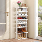 Home Bi 8-Tier Narrow Shoe Rack Corner Tower