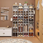 Home Bi 8-Tier Narrow Shoe Rack Corner Tower
