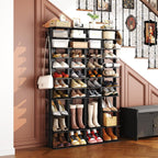 Home Bi 8-Tier Narrow Shoe Rack Corner Tower