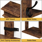 Home Bi 8-Tier Narrow Shoe Rack Corner Tower