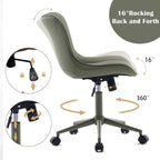 Home Office Chair Swivel Armless Desk All