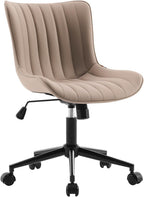 Home Office Chair Swivel Armless Desk All