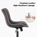 Home Office Chair Swivel Armless Desk All