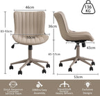 Home Office Chair Swivel Armless Desk All