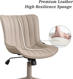 Home Office Chair Swivel Armless Desk All