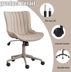 Home Office Chair Swivel Armless Desk All