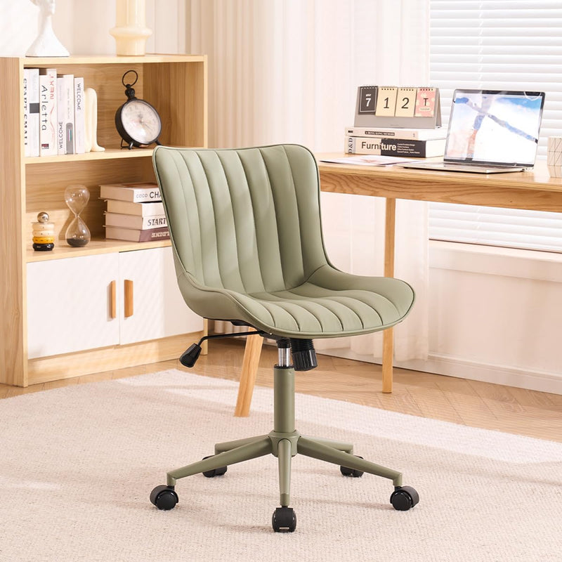 Home Office Chair Swivel Armless Desk All