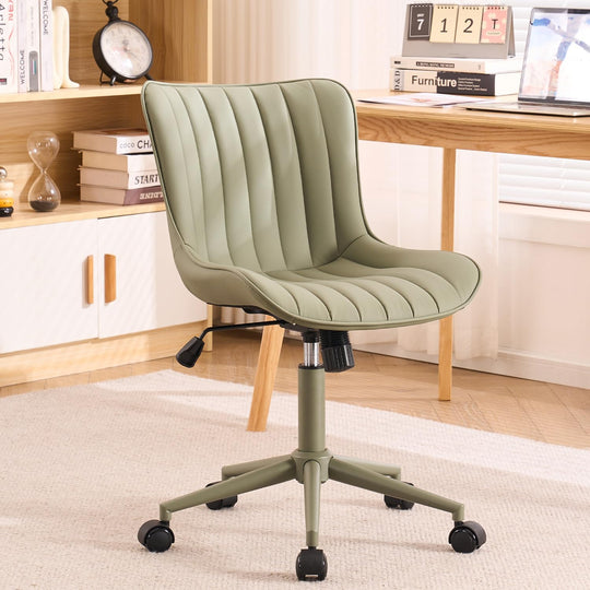Home Office Chair Swivel Armless Desk All