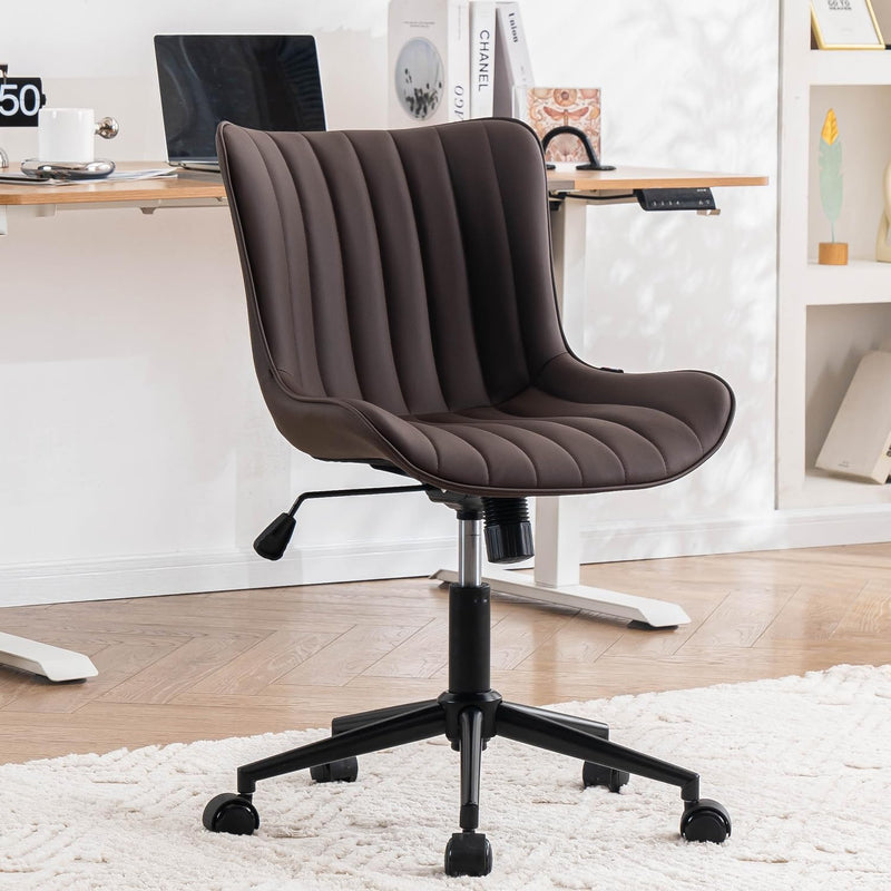 Home Office Chair Swivel Armless Desk All