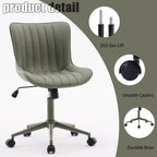 Home Office Chair Swivel Armless Desk All